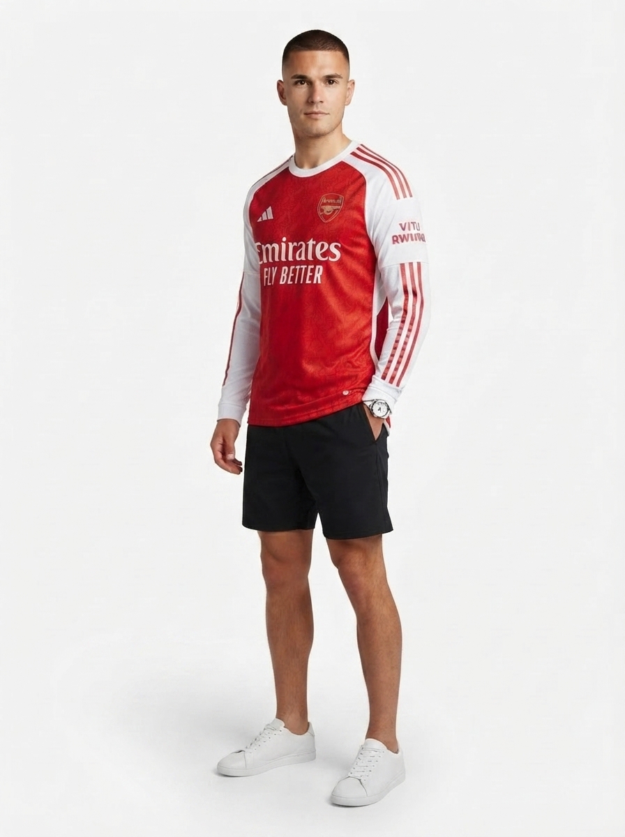 Arsenal Madueke 20 Home Long Sleeve Fan Jersey 2025/26