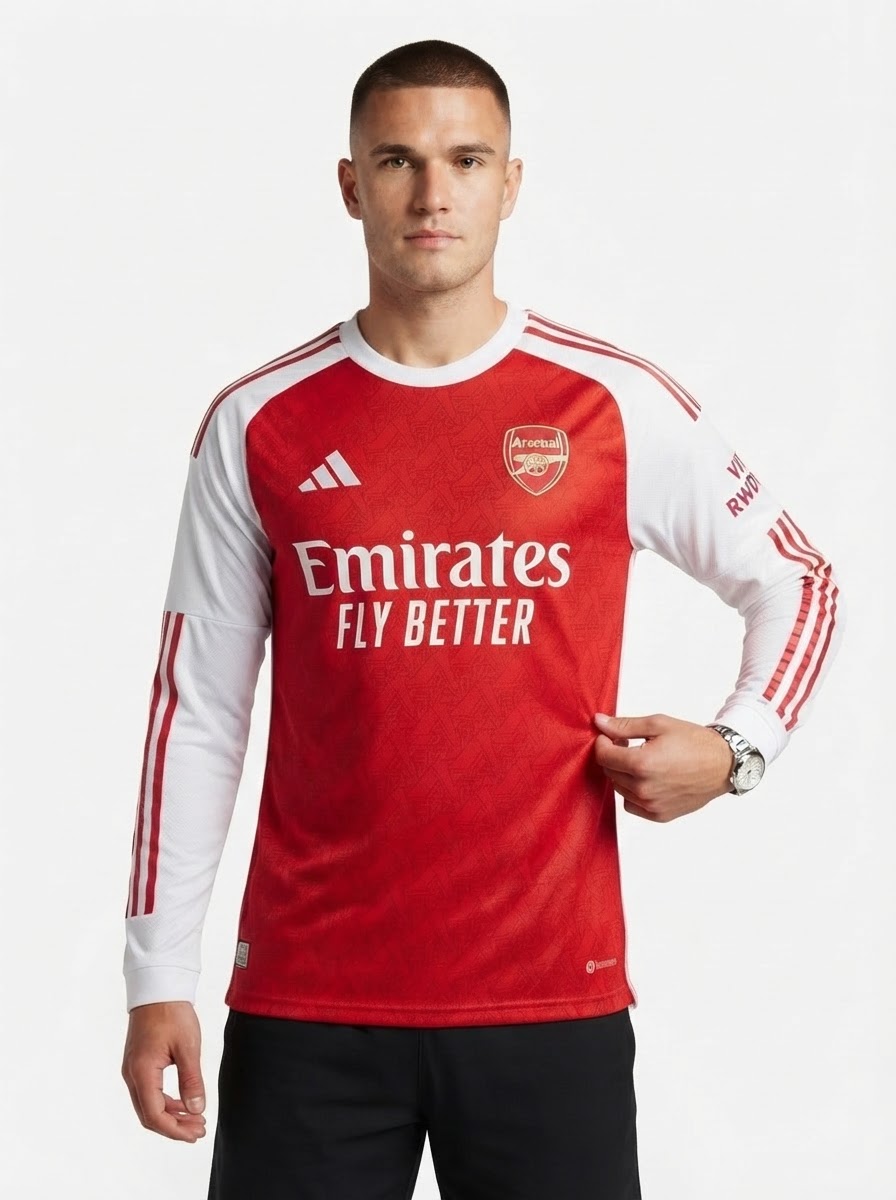 Arsenal Madueke 20 Home Long Sleeve Fan Jersey 2025/26