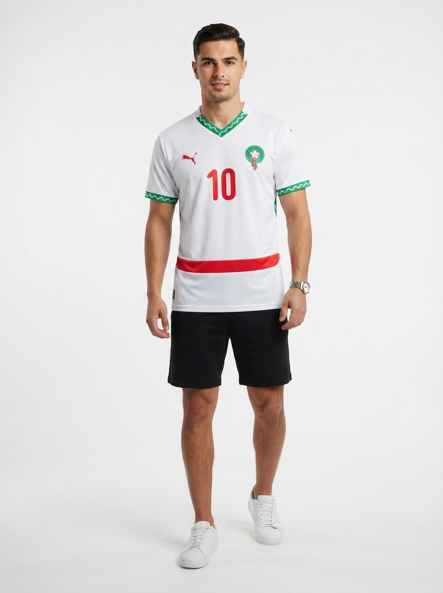 Marocco Brahim 10 Away Fan Jersey 2025/26