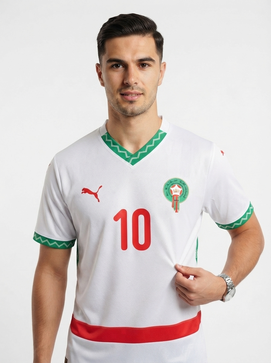 Marocco Brahim 10 Away Fan Jersey 2025/26