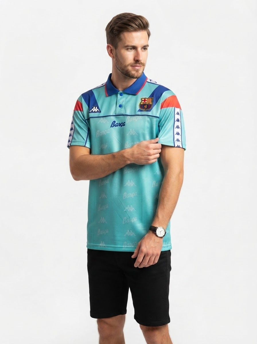 Barcelona 92/95 Light Blue Jersey - Retro Version