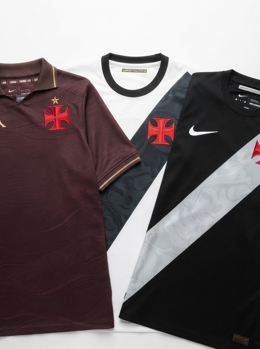 Vasco da Gama Home, Away e Third 2026 - Kit 3 - Fan Version