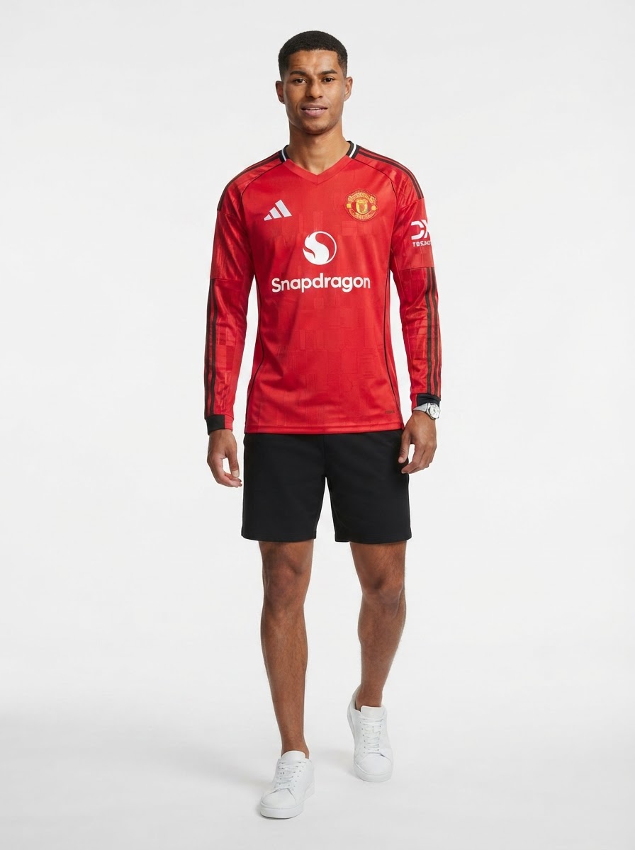 Manchester United Long Sleeve Home Fan Jersey 2025/26