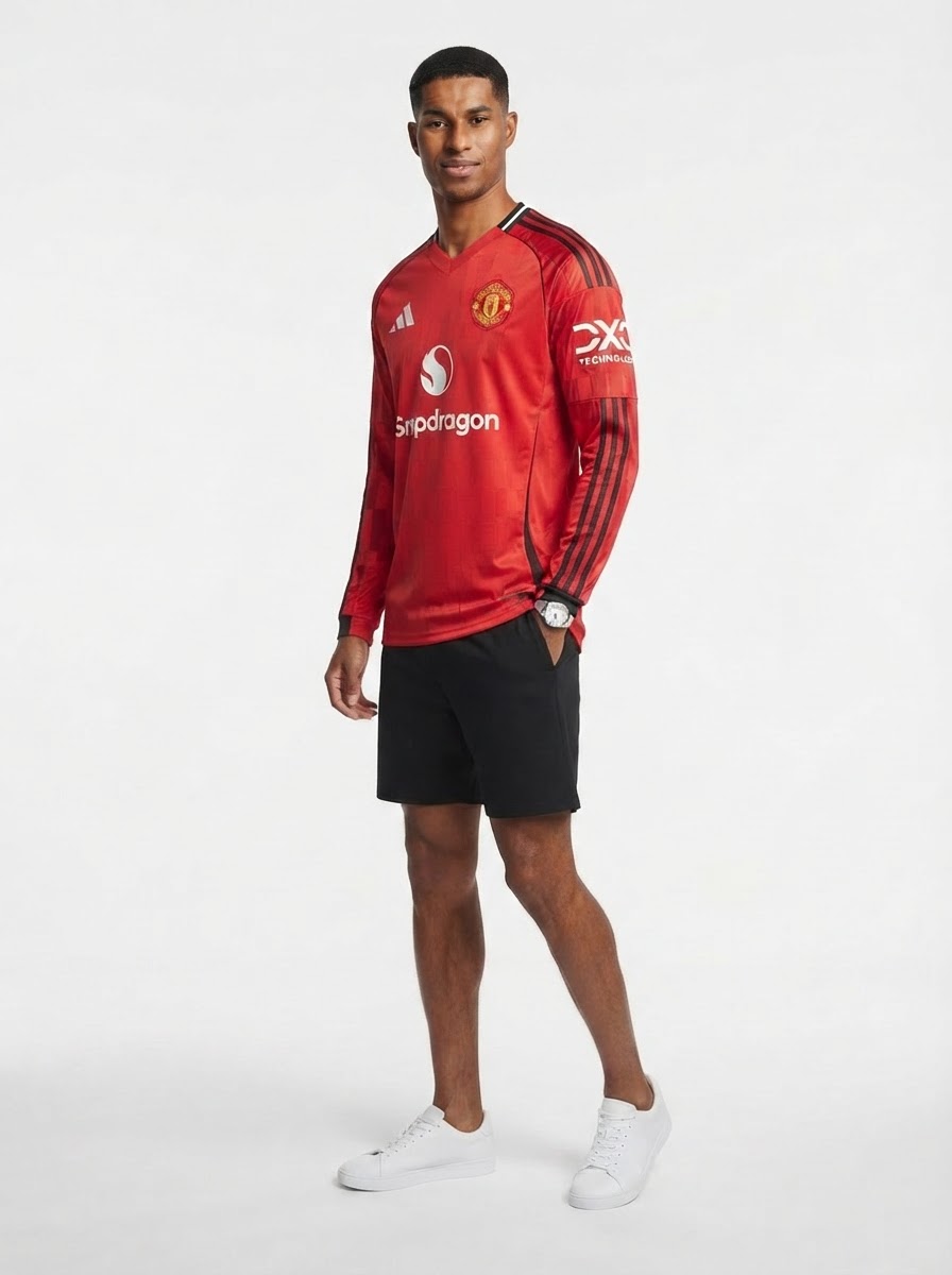 Manchester United Long Sleeve Home Fan Jersey 2025/26