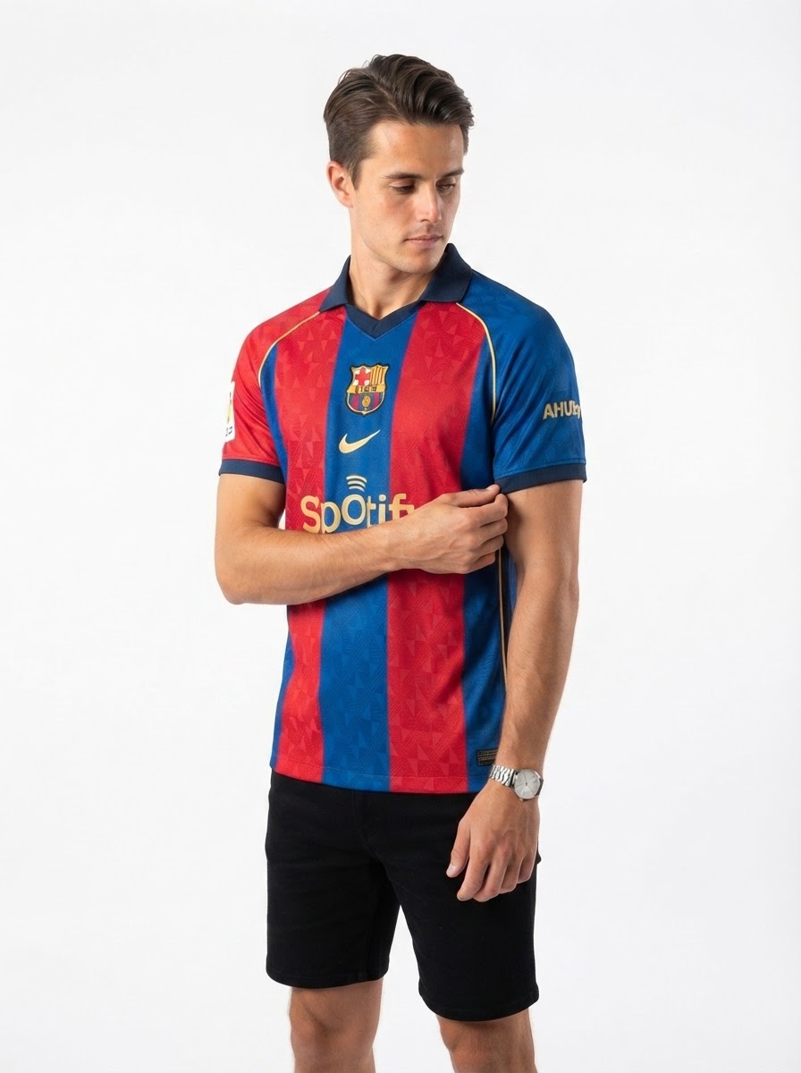 2026 Barcelona Vintage Style Jersey Player Version