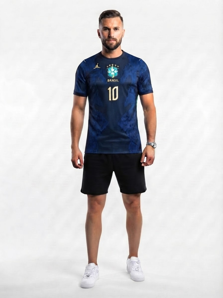 Brazil Away Blue - Neymar Jr. #10 Brasil Fan Version World Cup 2026