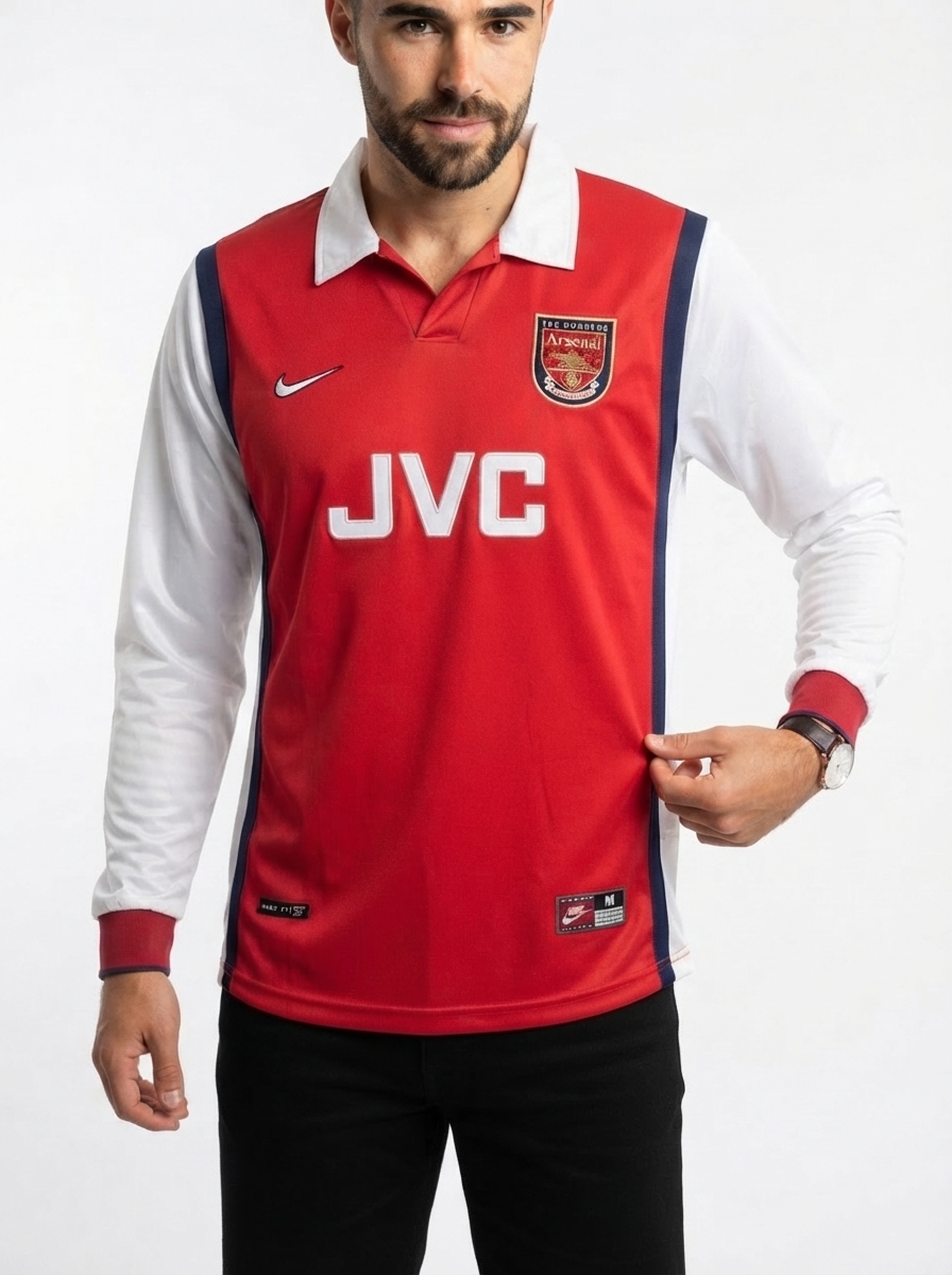 Arsenal 1998 I Home Jersey - Long Sleeve Retro Version