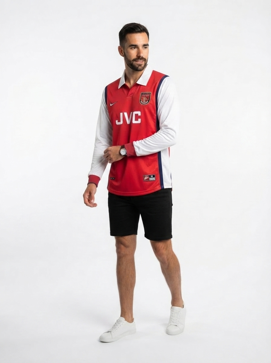 Arsenal 1998 I Home Jersey - Long Sleeve Retro Version