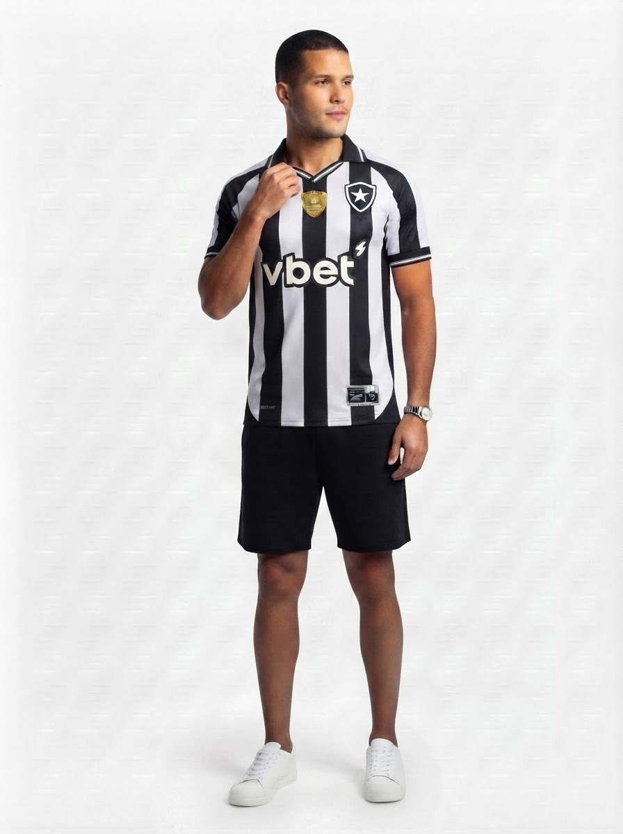 Botafogo Home Fan Jersey 2025/26 - Patch Campeao Libertadores
