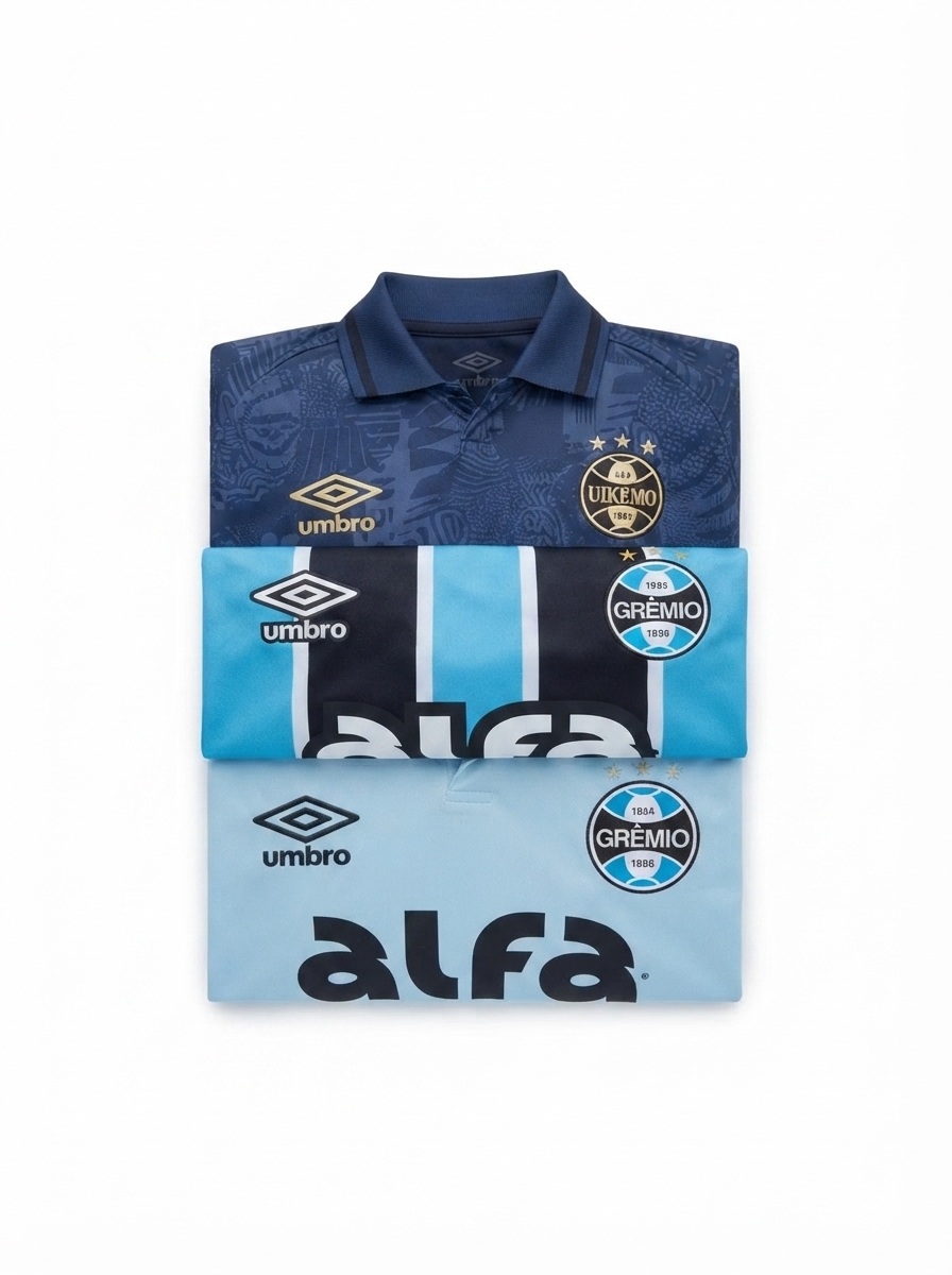 Gremio Home, Away e Third 2025/26 - Kit 3 - Fan Version