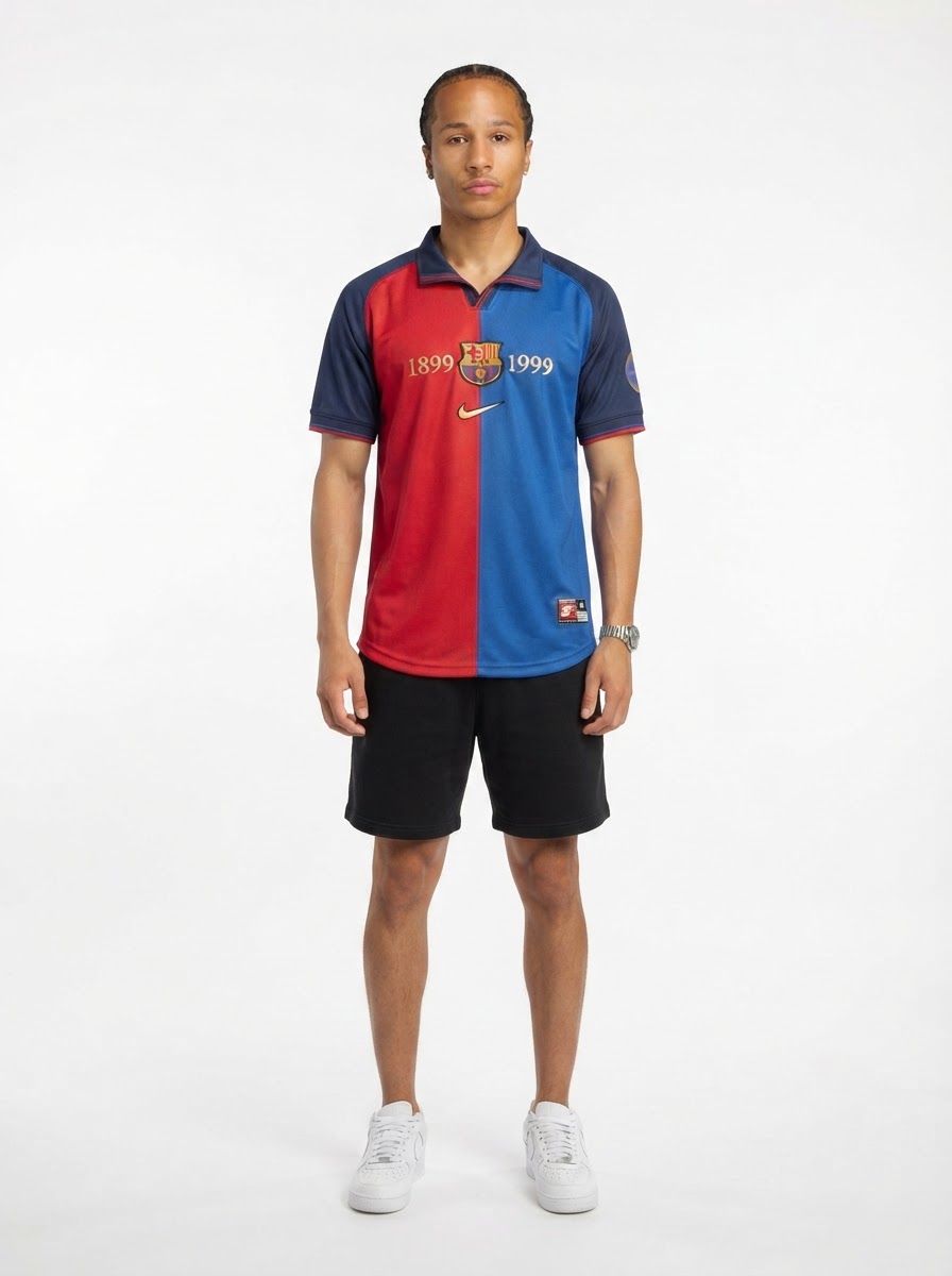 Jersey Retro Barcelona Edição Comemorativa 100 Anos