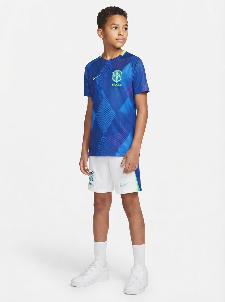 Kids Kit Brazil Away Fan Jersey 2025/26