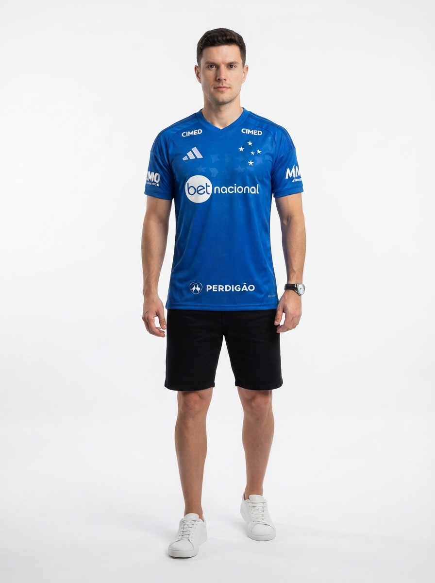 Cruzeiro 2026/27 Home - Fan Version Todos os Patrocinios