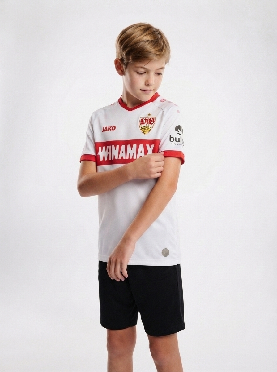 Kids Kit VfB Stuttgart Home Fan Jersey 2024/25
