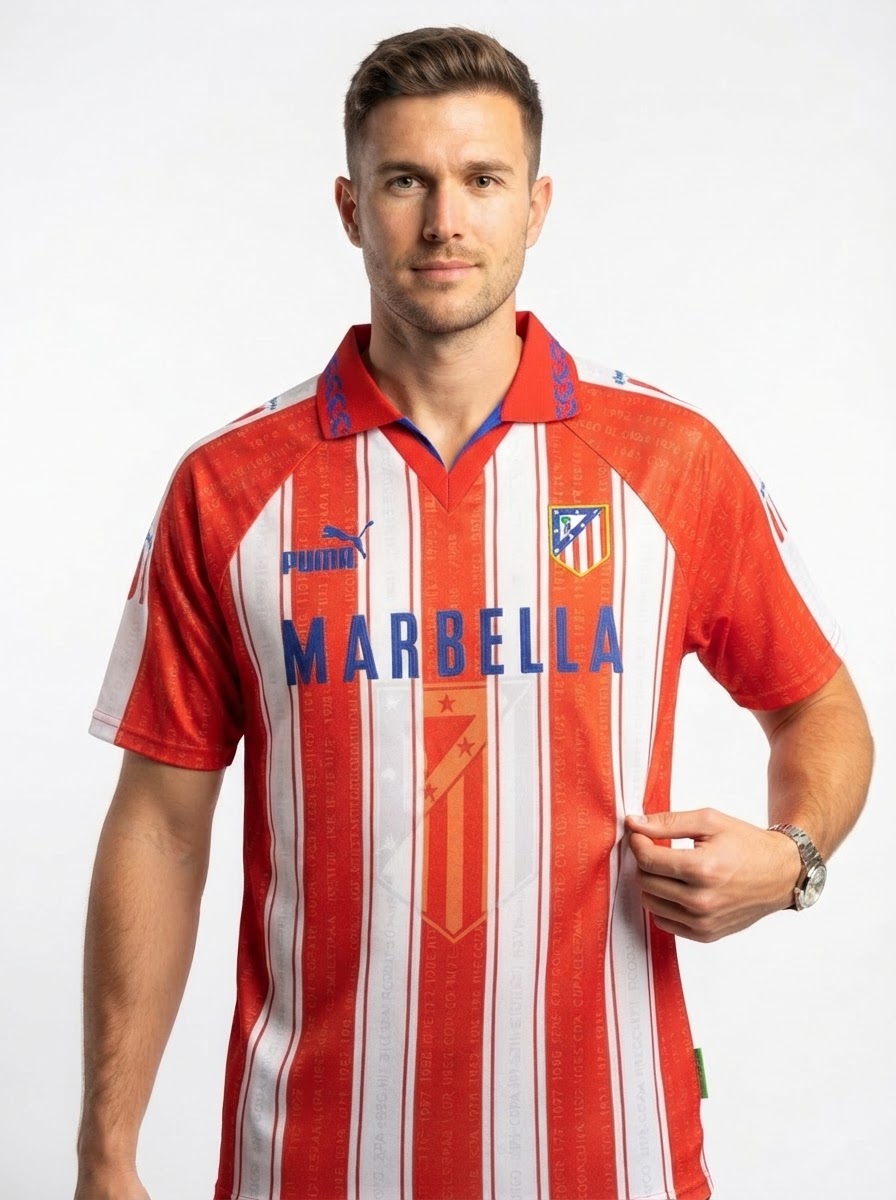 Atletico Madrid 95/96 I Home Jersey - Retro Version