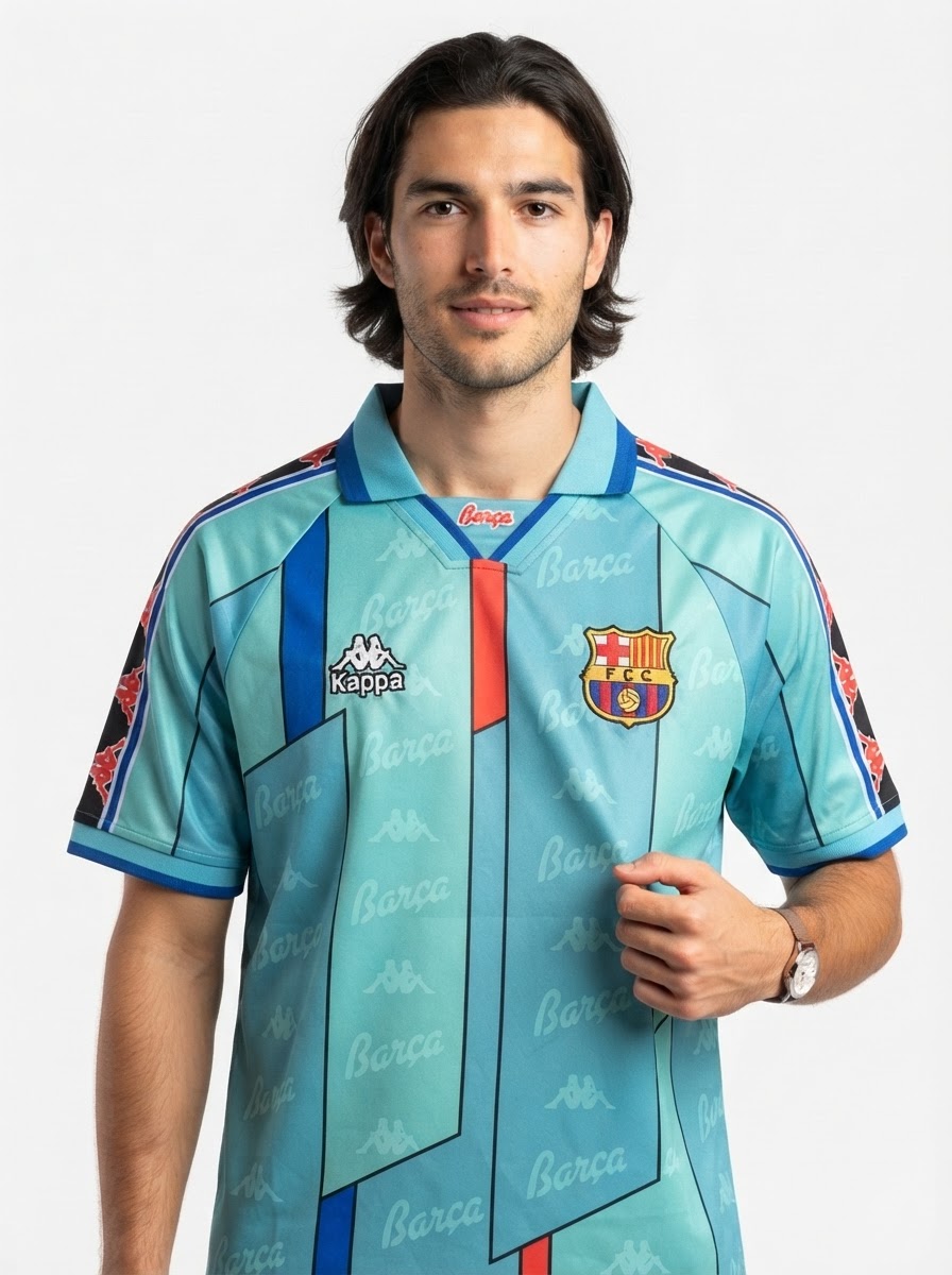 Barcelona 96/97 II Away Jersey - Retro Version