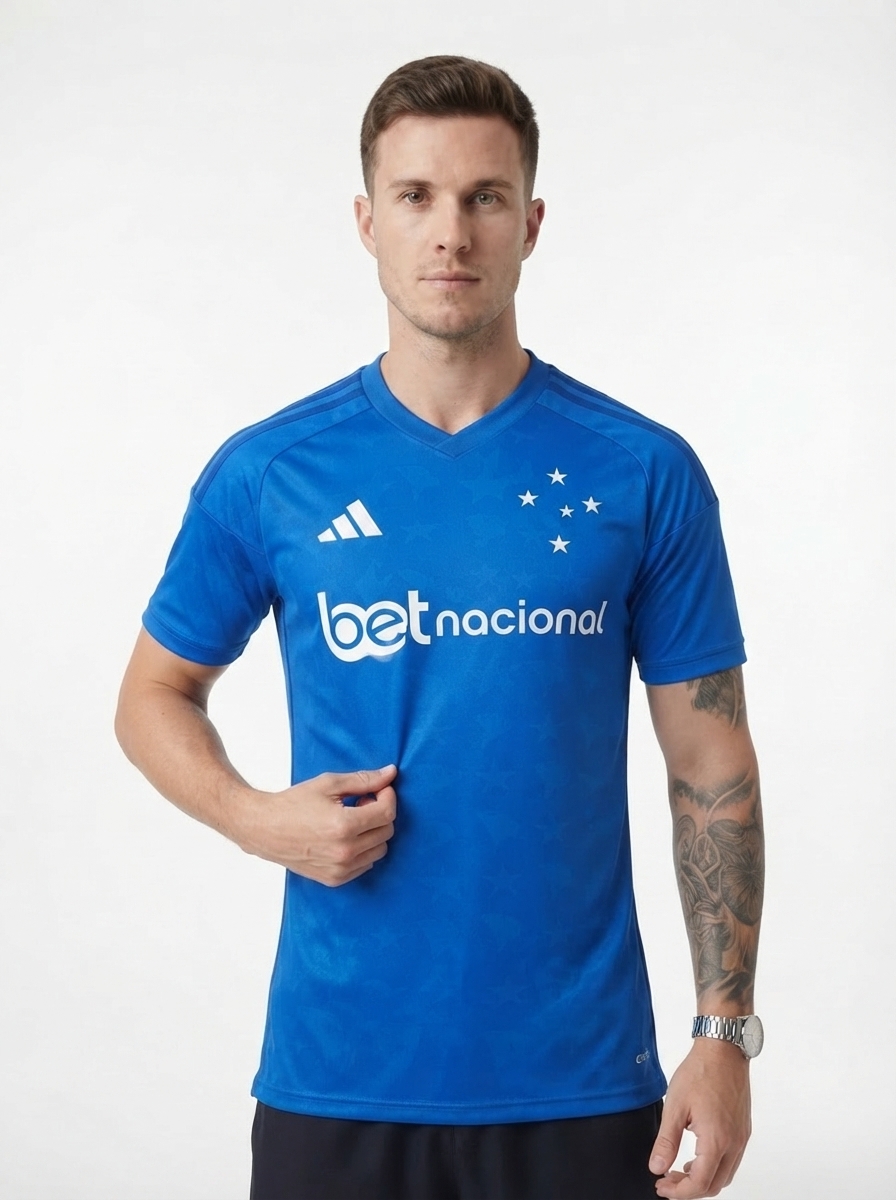 Cruzeiro Home 2026/27 Men's – Fan Version with Sponsors