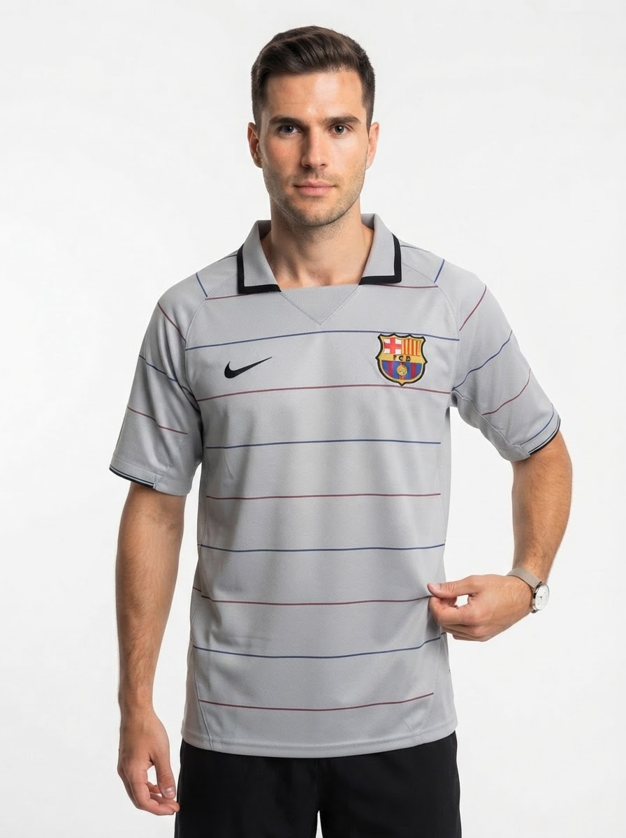 Barcelona 03/04 II Away Jersey - Retro Version
