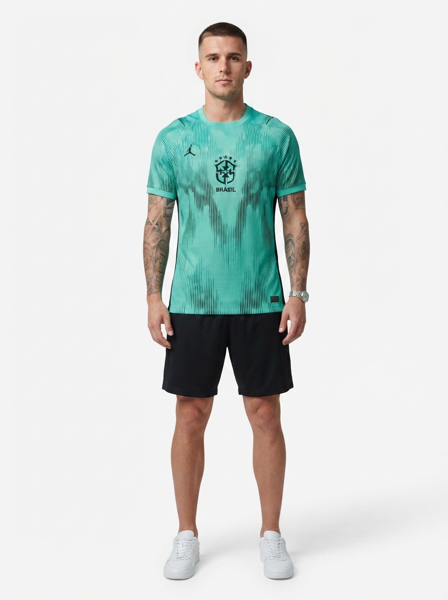 Brasil 2026 Mens Short Sleeve Goalkeeper Jersey World Cup Brazil