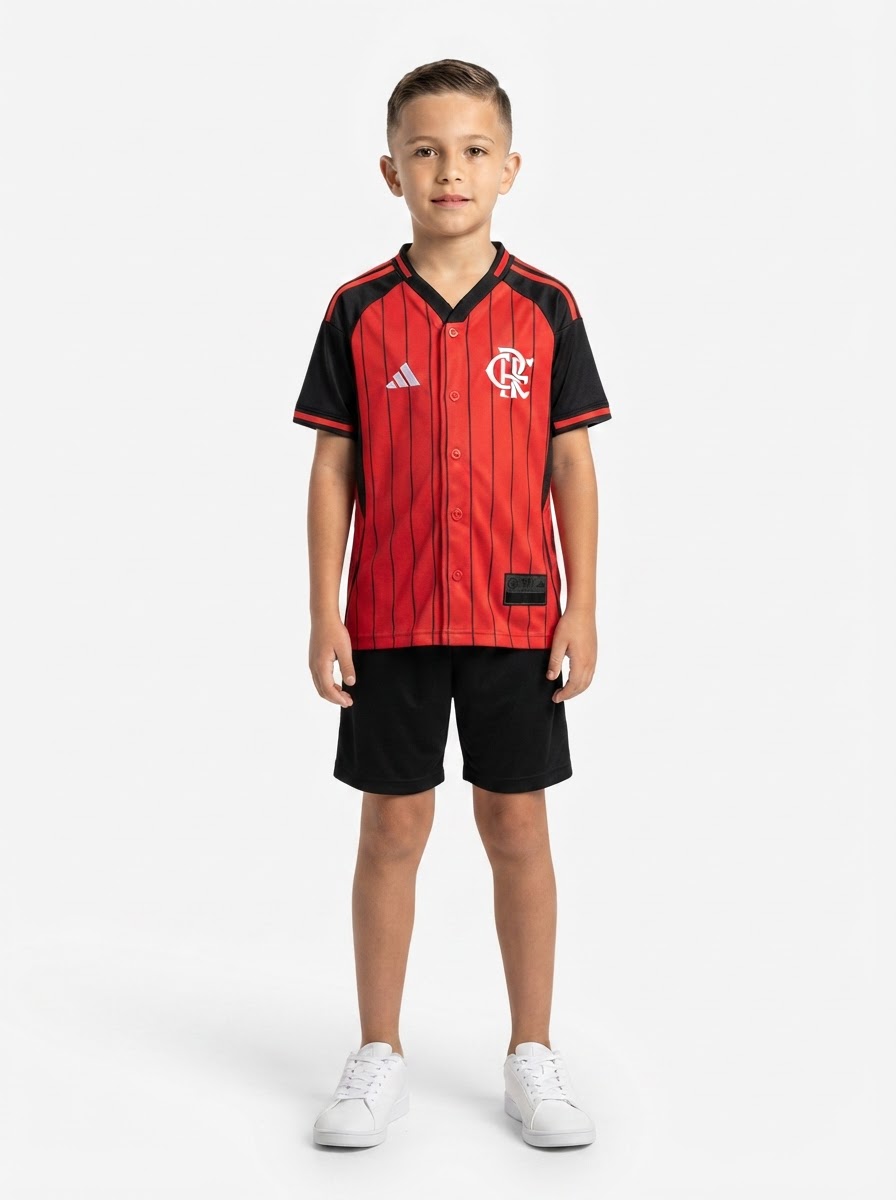 Jersey Kids Flamengo Home US PACK 2025/26
