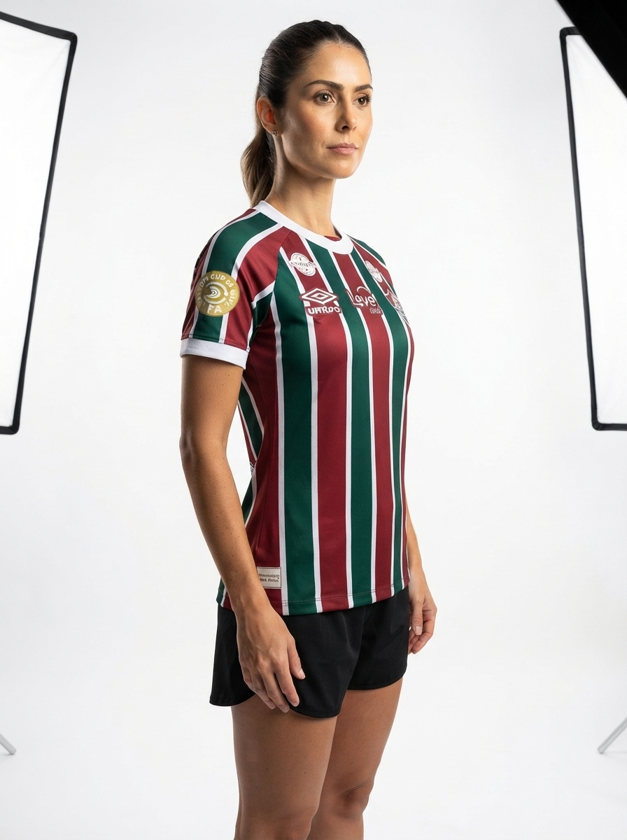 Jersey Women's Fluminense 2025/26 I - All Sponsor e Patch Mundial