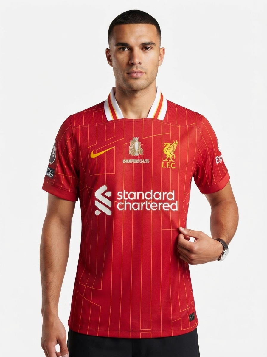 Liverpool Home Fan Jersey 2025/26 Trophy Print