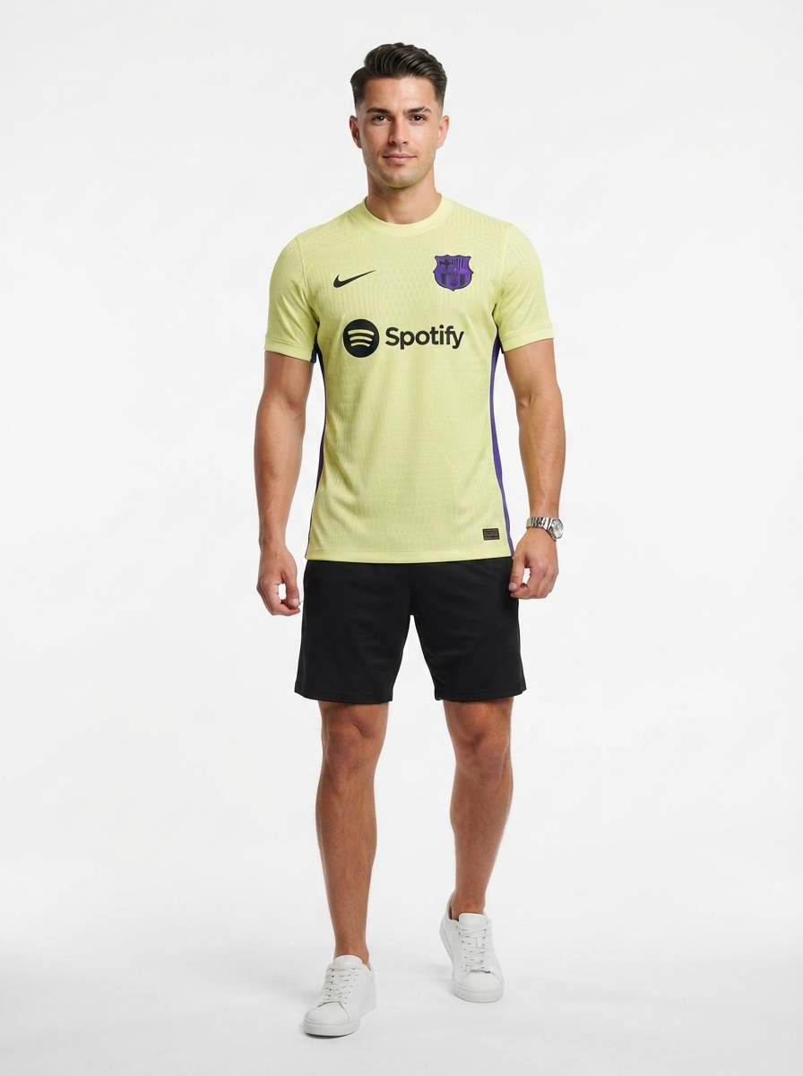Barcelona 25/26 Special Edition Jersey - Light Yellow - Player Version - Slim Fit