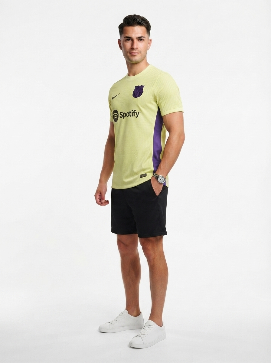 Barcelona 25/26 Special Edition Jersey - Light Yellow - Player Version - Slim Fit
