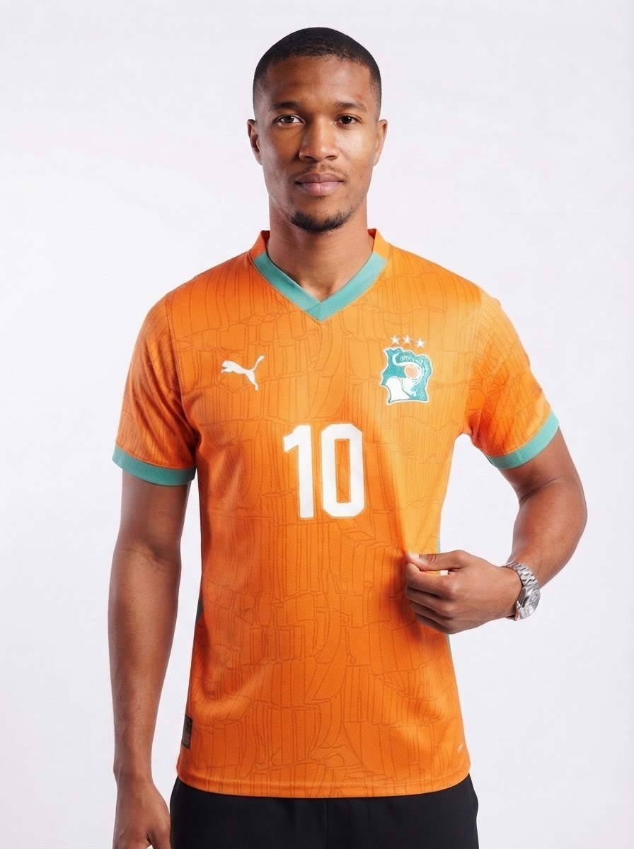 Ivory Coast Adingra 10 Home Fan Jersey 2025/26