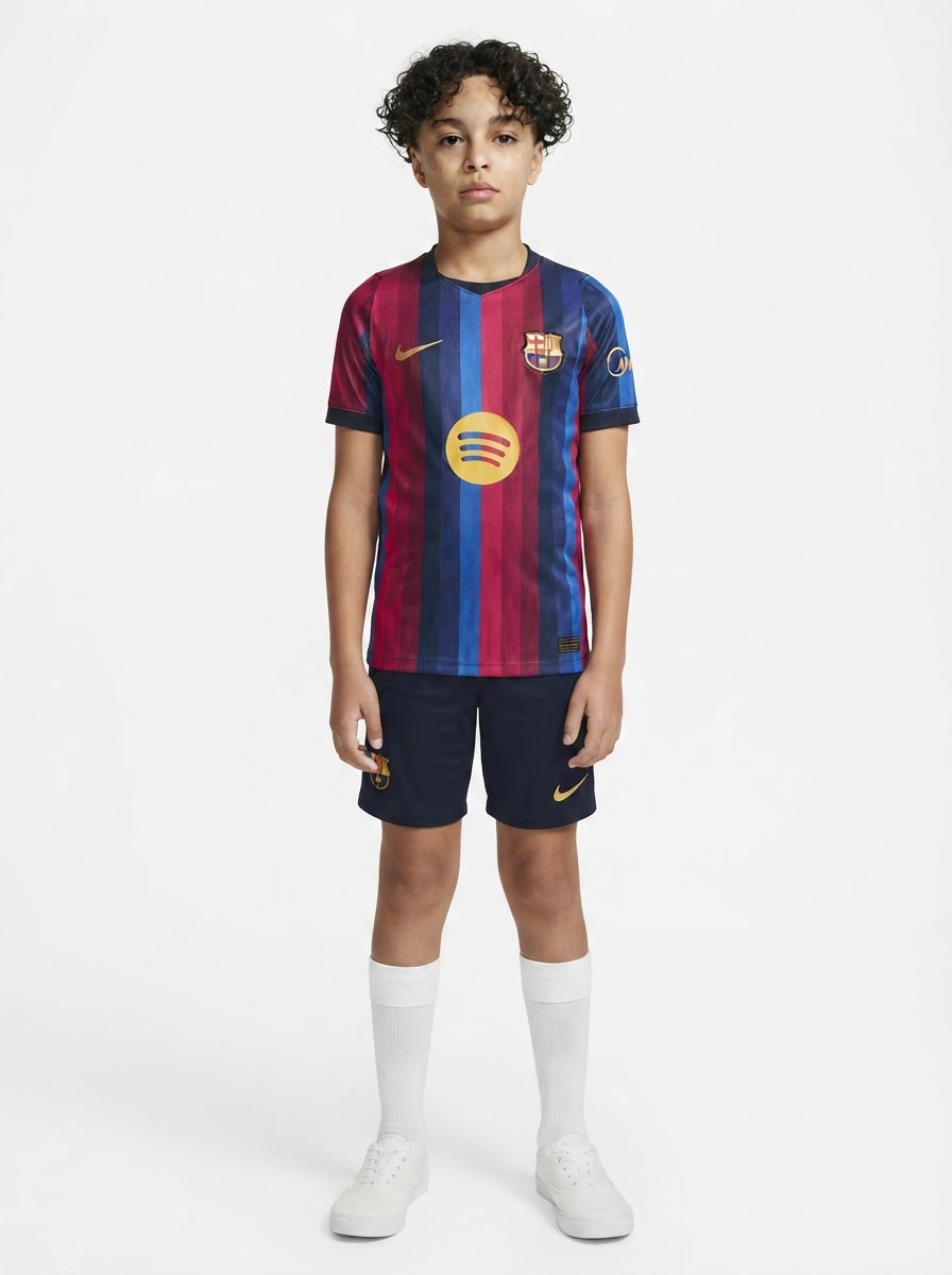 Barcelona 26/27 Home Kids Kit Jersey