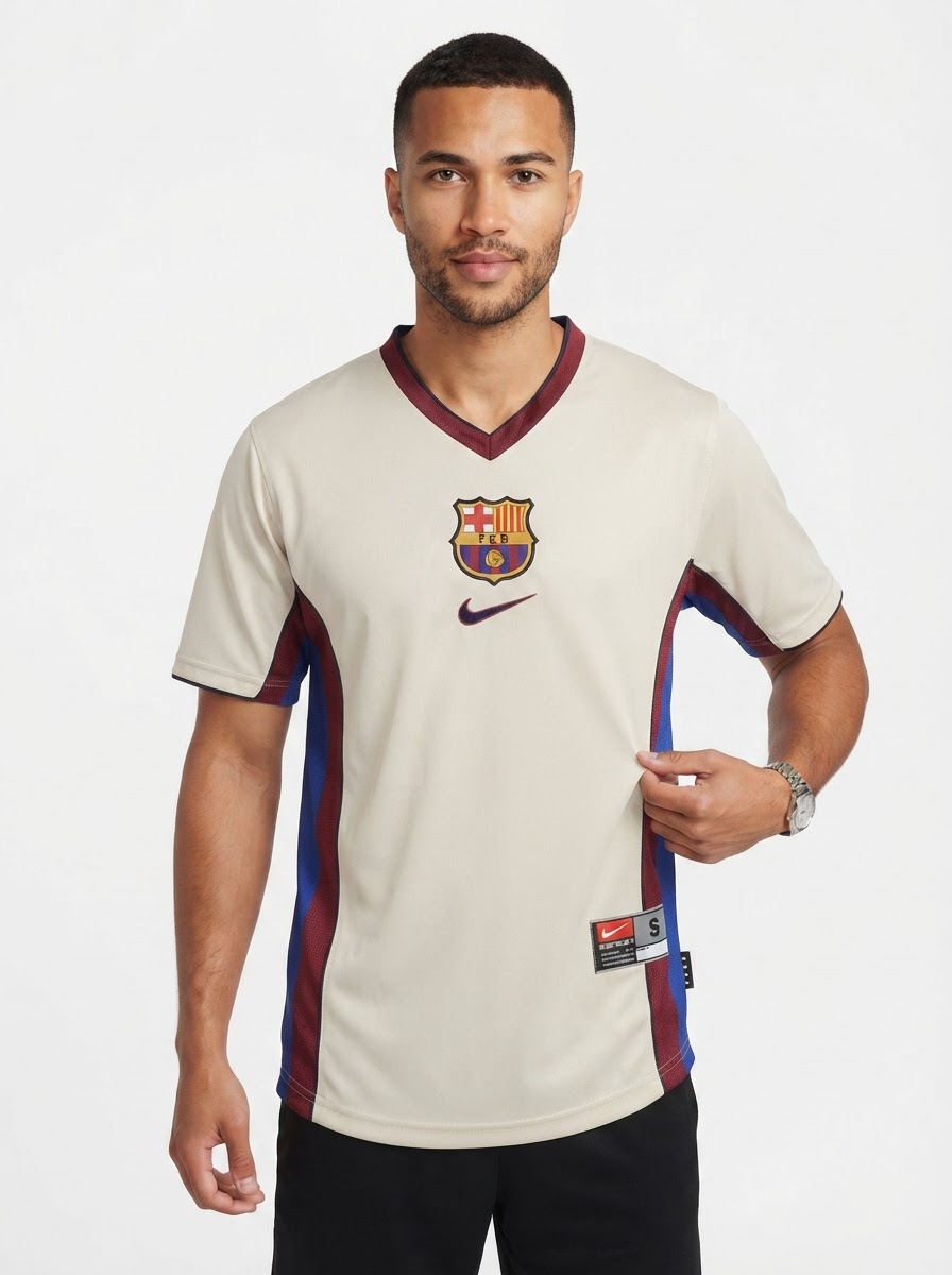 Barcelona 98/99 II Away Jersey - Retro Version