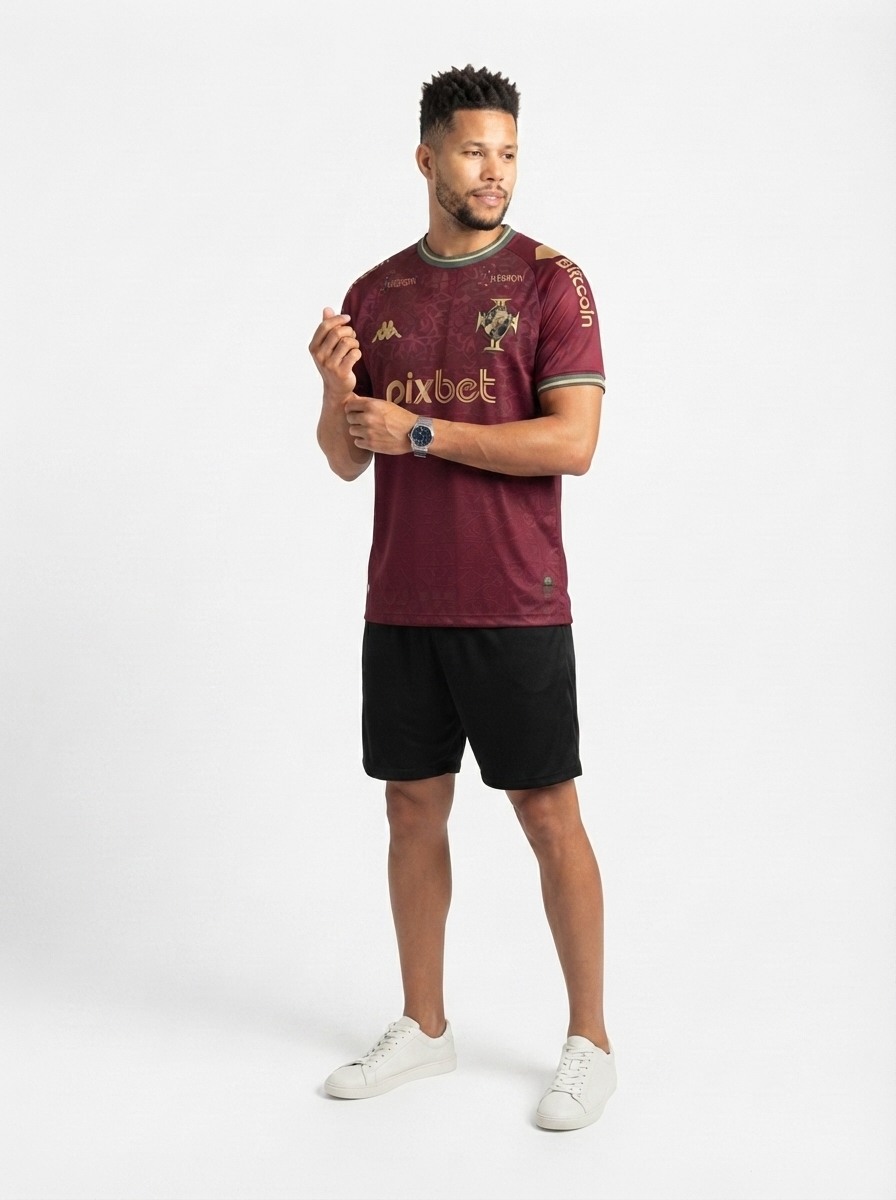 Vasco 22/23 Goalkeeper Jersey - Burgundy - with Sponsors - Fan Version