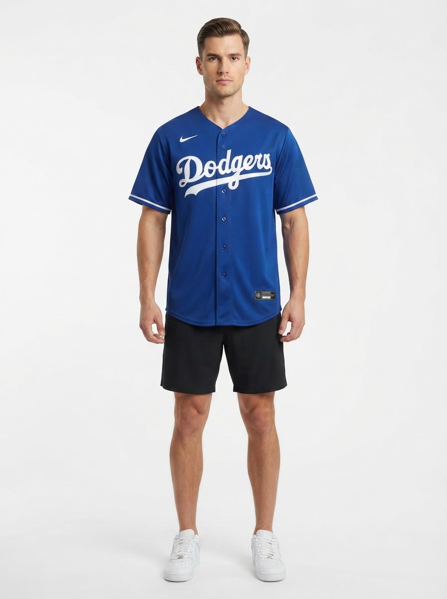 Jersey MLB Los Angeles Dodgers II Torcedor Masculina Azul