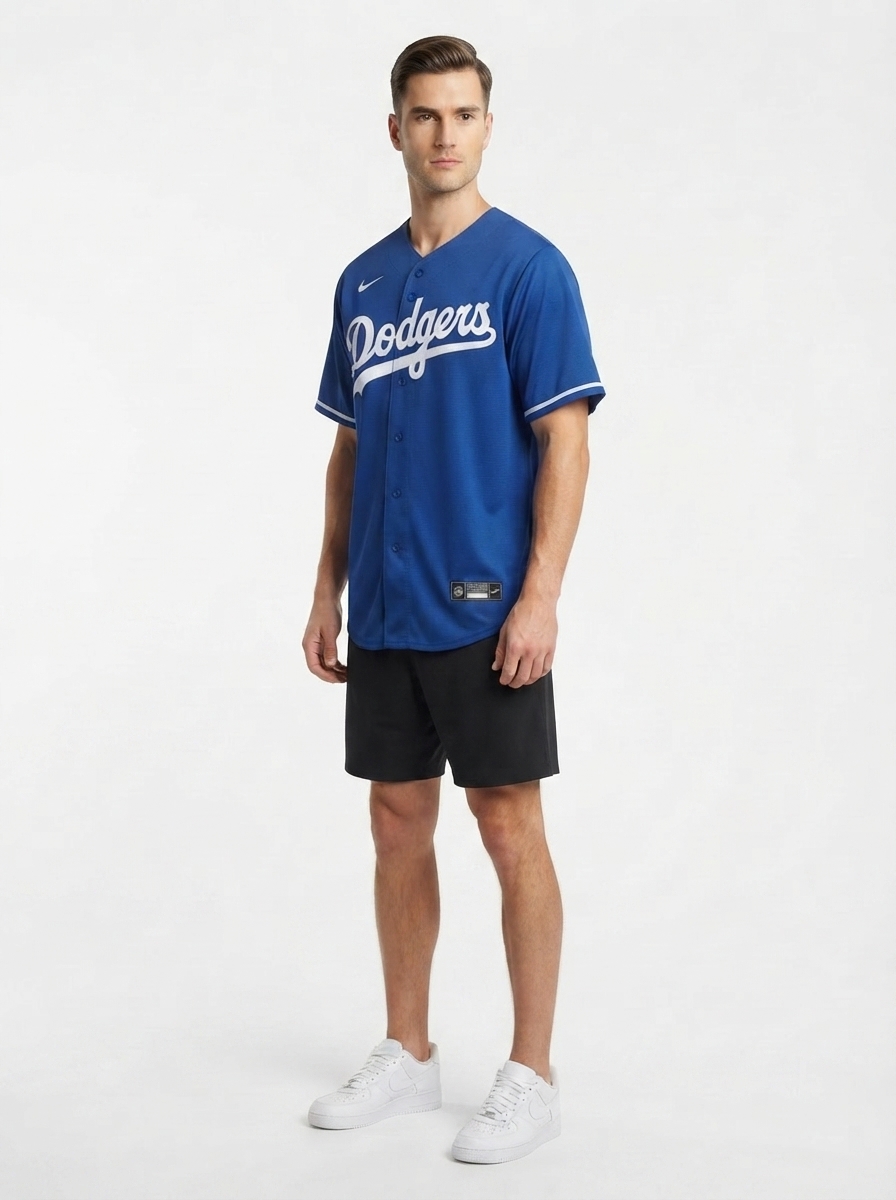 Jersey MLB Los Angeles Dodgers II Torcedor Masculina Azul