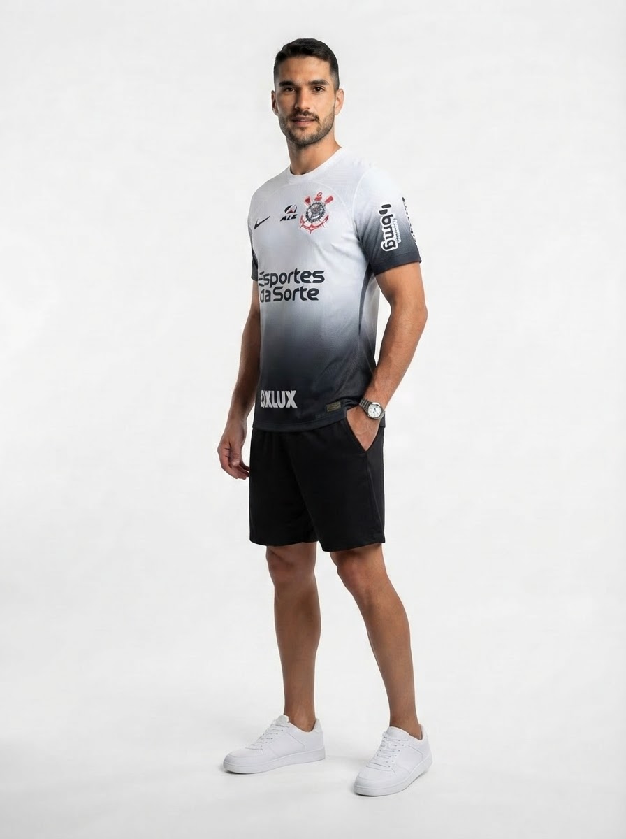 Jersey Corinthians 2024/25 I Fan Version with Sponsors