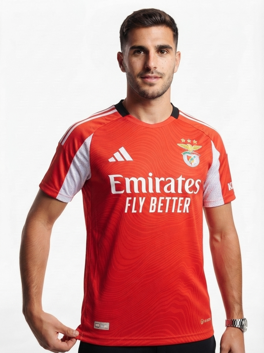 Benfica 2025/26 Home Jersey Player Version - Authentic Player [Slim Fit] Player [Slim Fit] Player [Slim Fit] Slim Fit