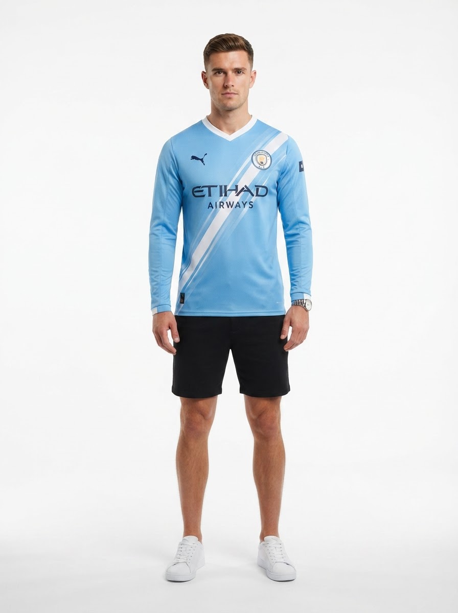 Manchester City Home Long Sleeve Fan Jersey 2025/26
