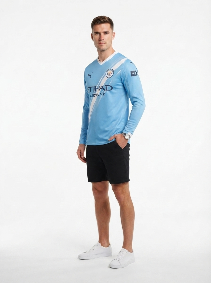Manchester City Home Long Sleeve Fan Jersey 2025/26