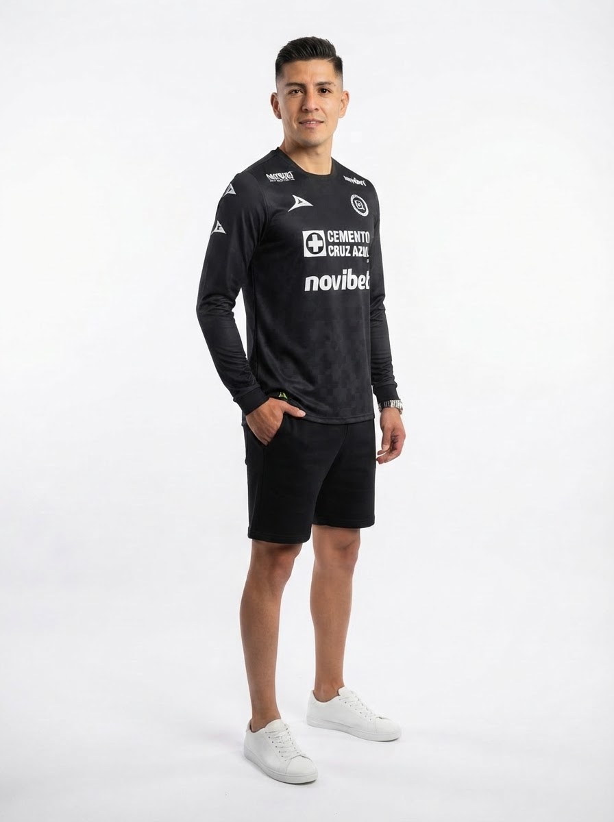 Cruz Azul Third 25/26 Long Sleeve Black - Fan Version