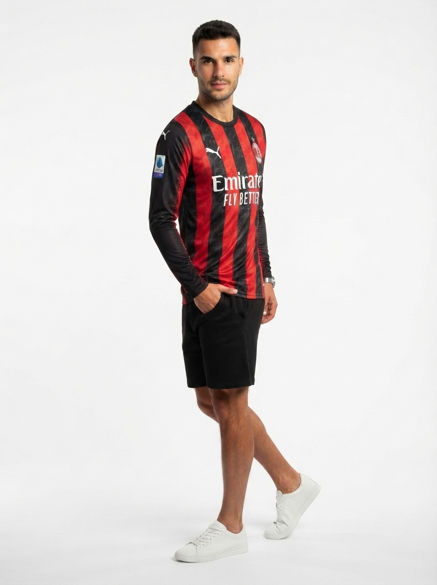 AC Milan 2025/26 Home Long Sleeves Jersey