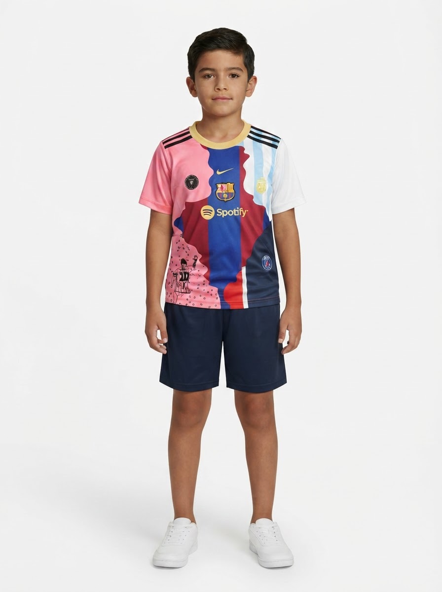 Kit Kids MESSI #10 Barcelona, Inter Miami, PSG and Argentina