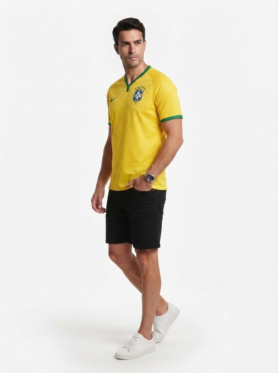 Jersey Brasil 2014 Retro Man