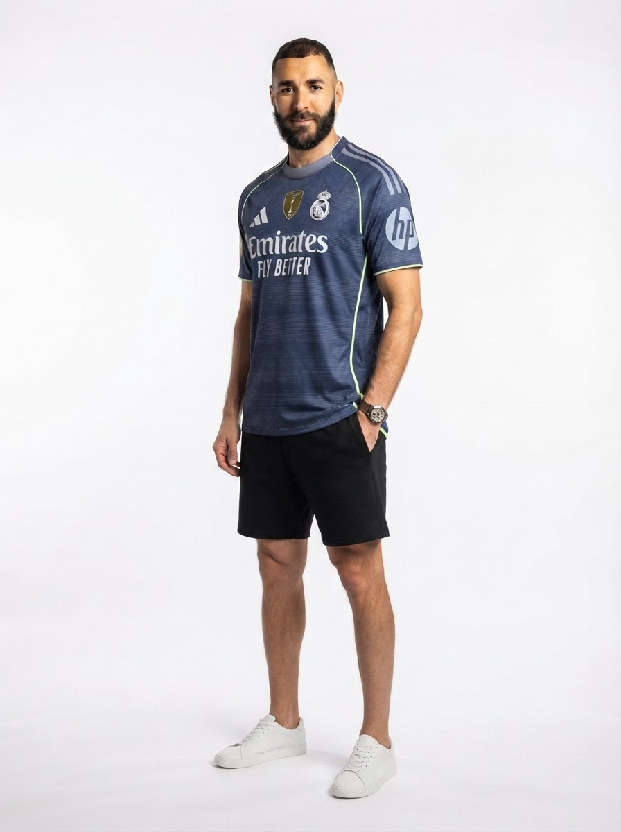 Real Madrid Away Fan Jersey 2025/26 - Patch 2025 Club World Cup + FIFA Intercontinental Champions