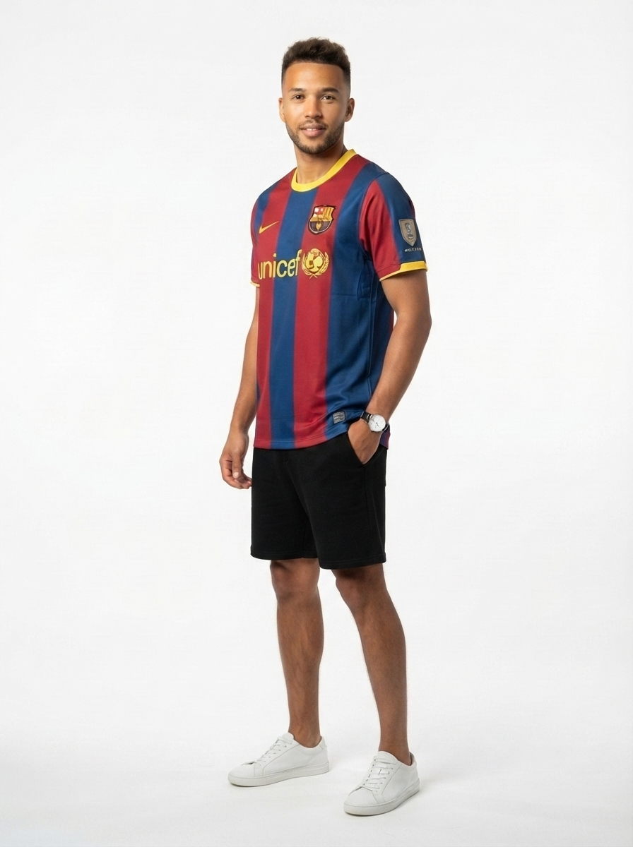 Barcelona 10/11 I Home Jersey - Retro Version