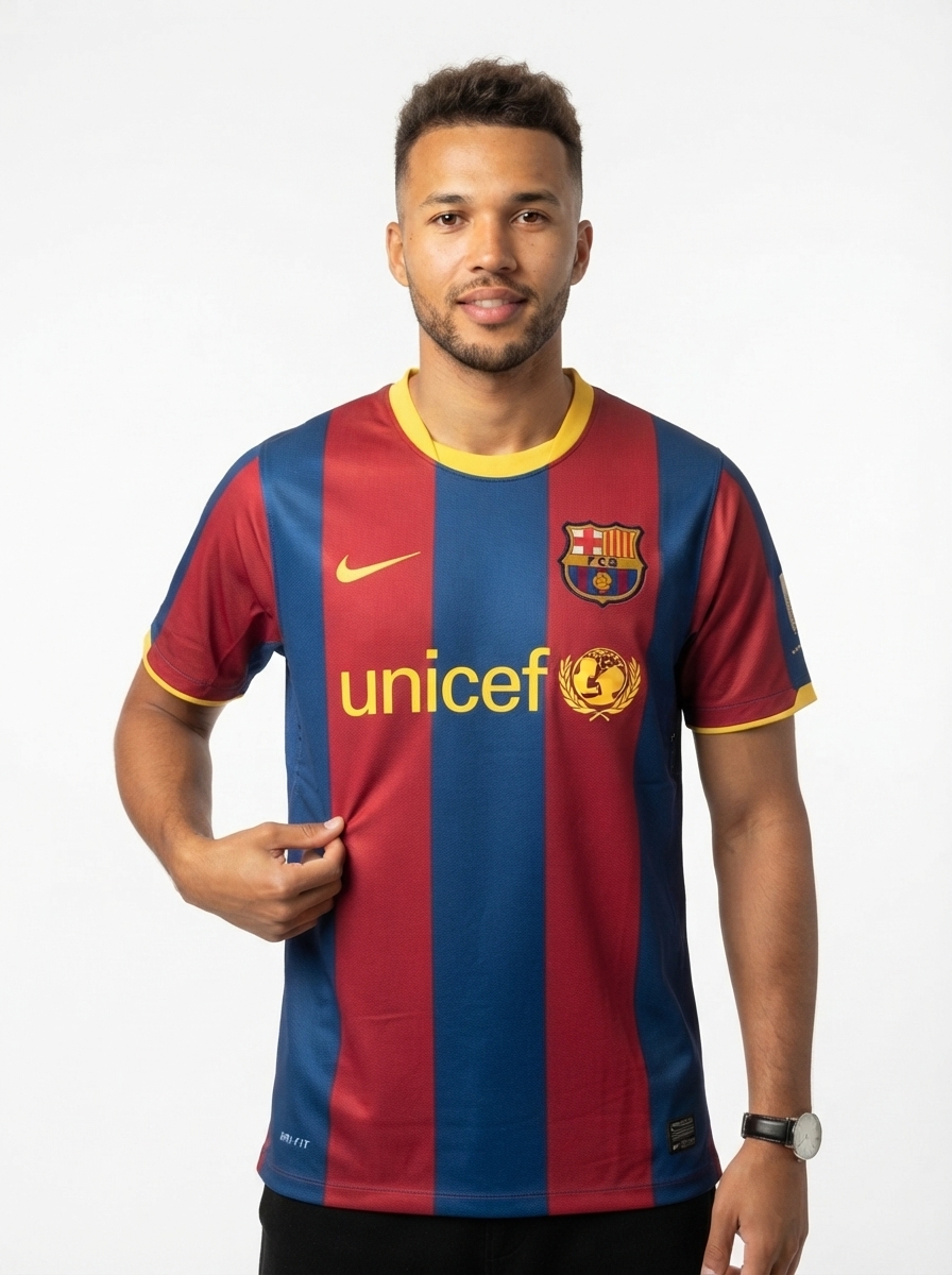 Barcelona 10/11 I Home Jersey - Retro Version