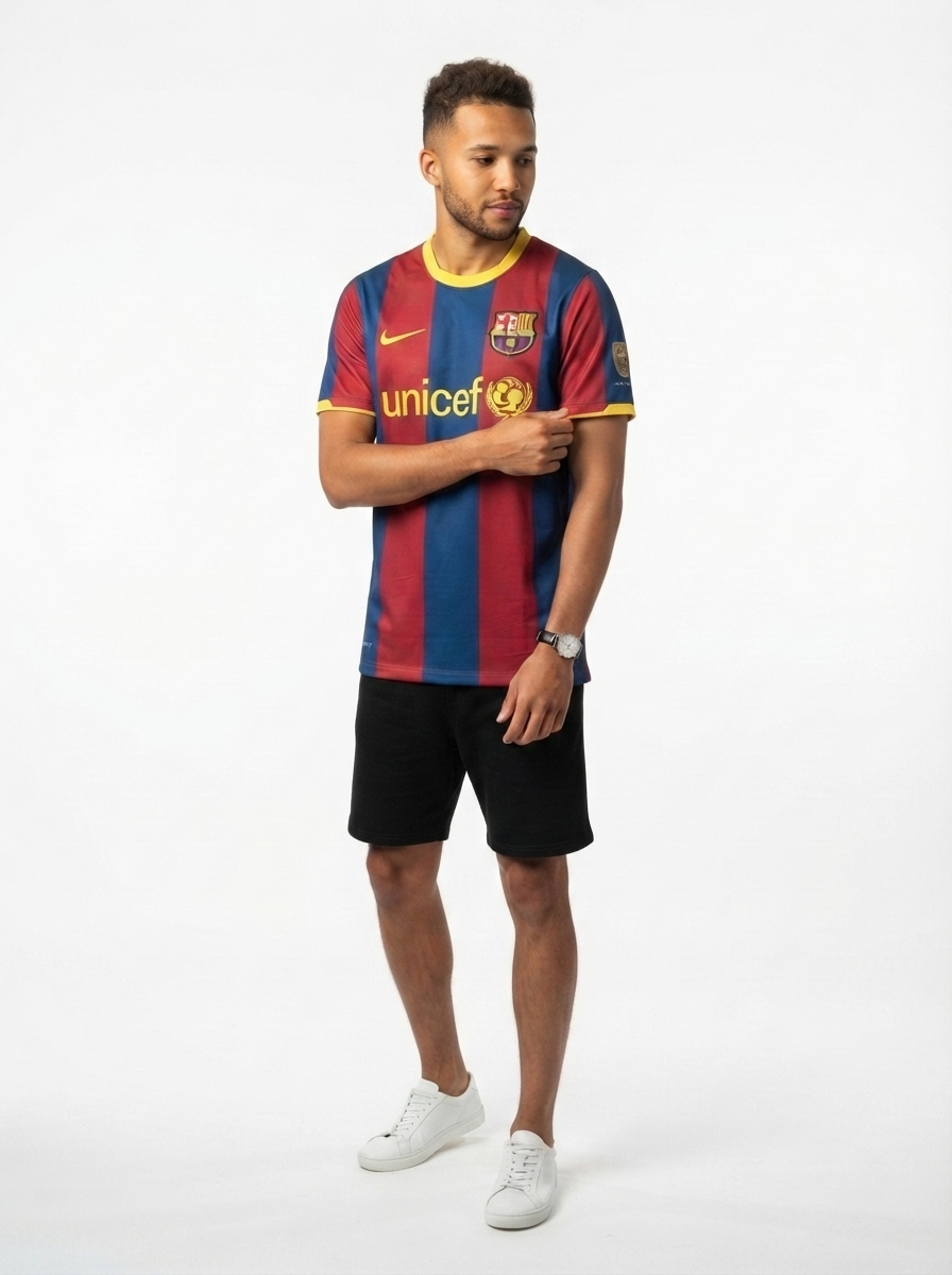 Barcelona 10/11 I Home Jersey - Retro Version