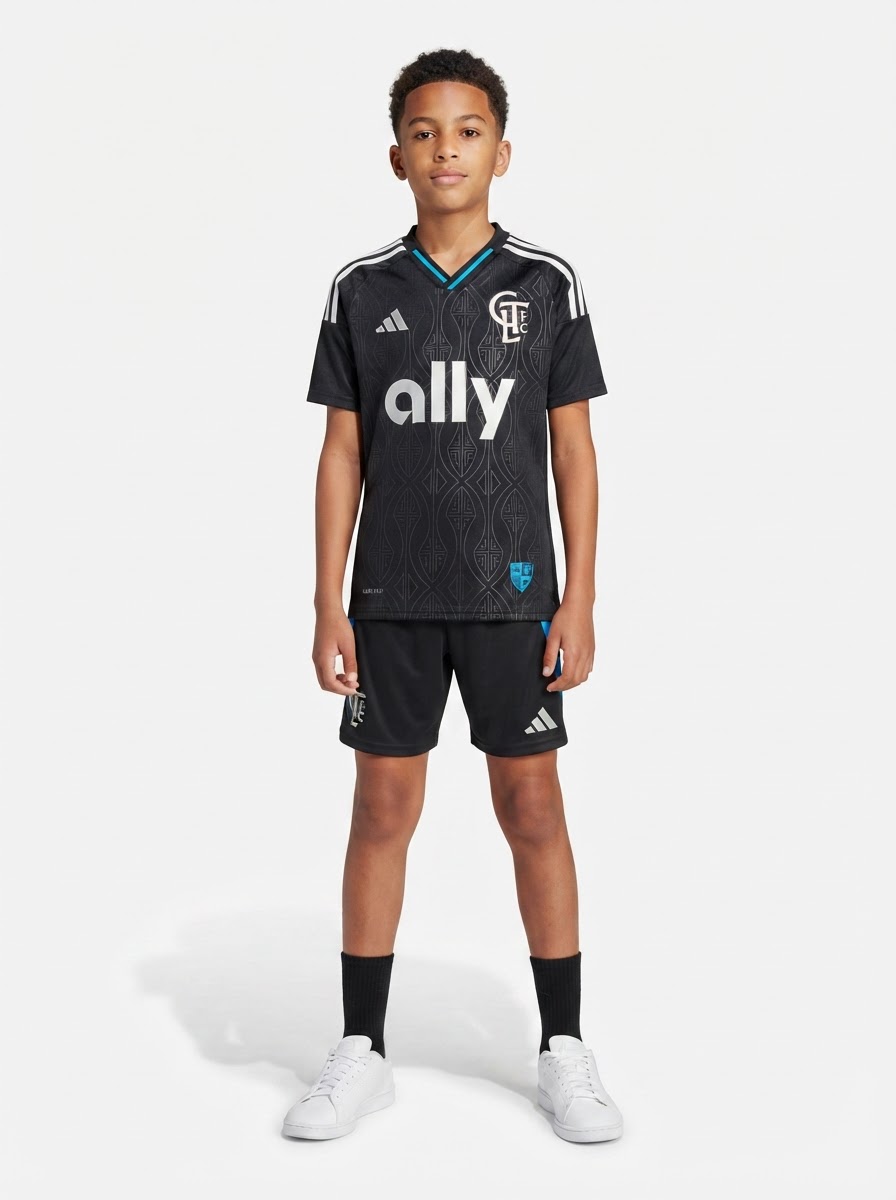 Kids Kit Charlotte FC Away 2025/26