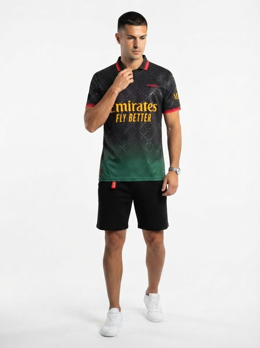 AC Milan BLACK JERSEY DIAVOLI X OFF-WHITE™ Fan Jersey 2025