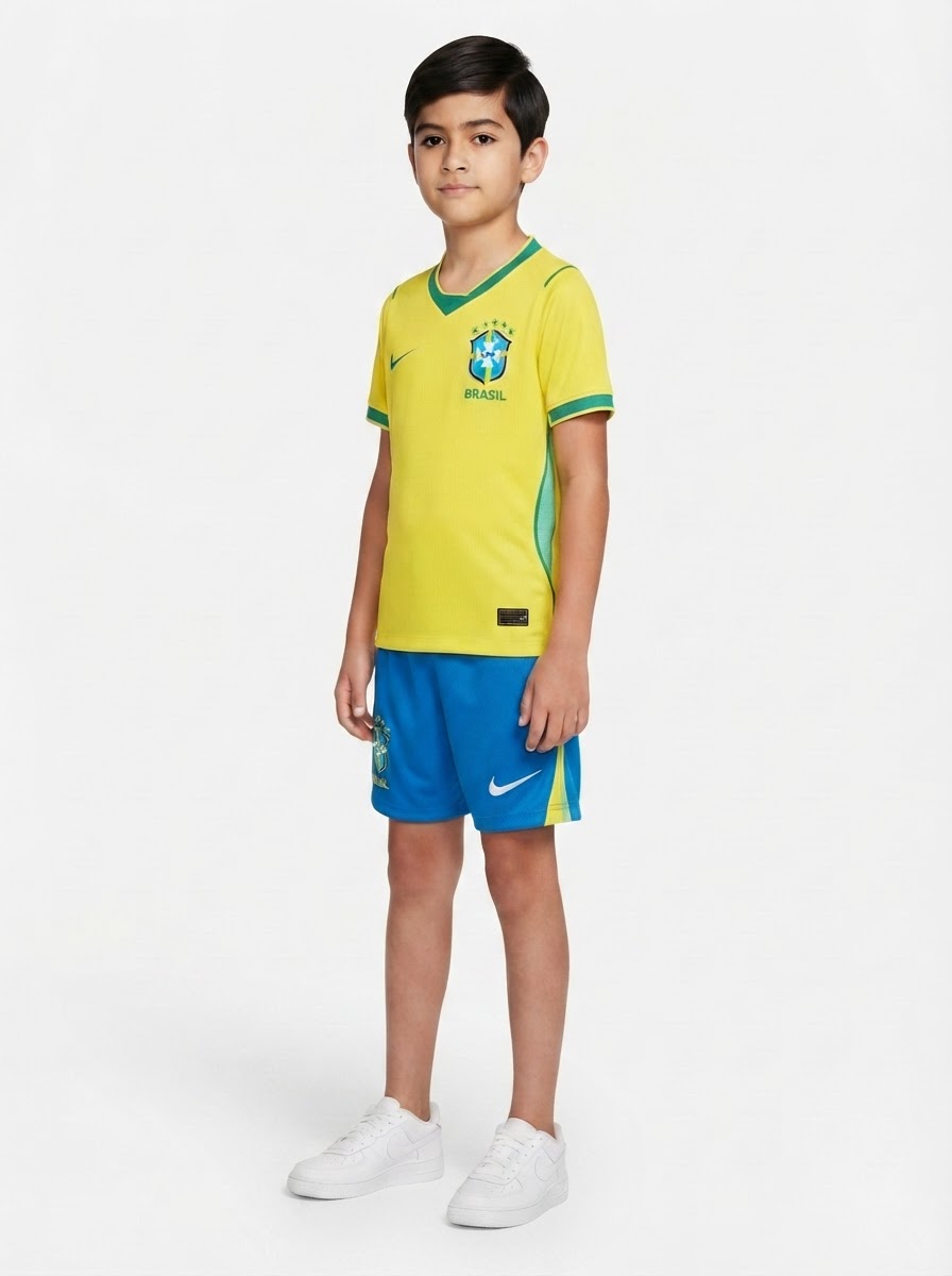 Set Kids Brazil World Cup 2026 Kit Kids