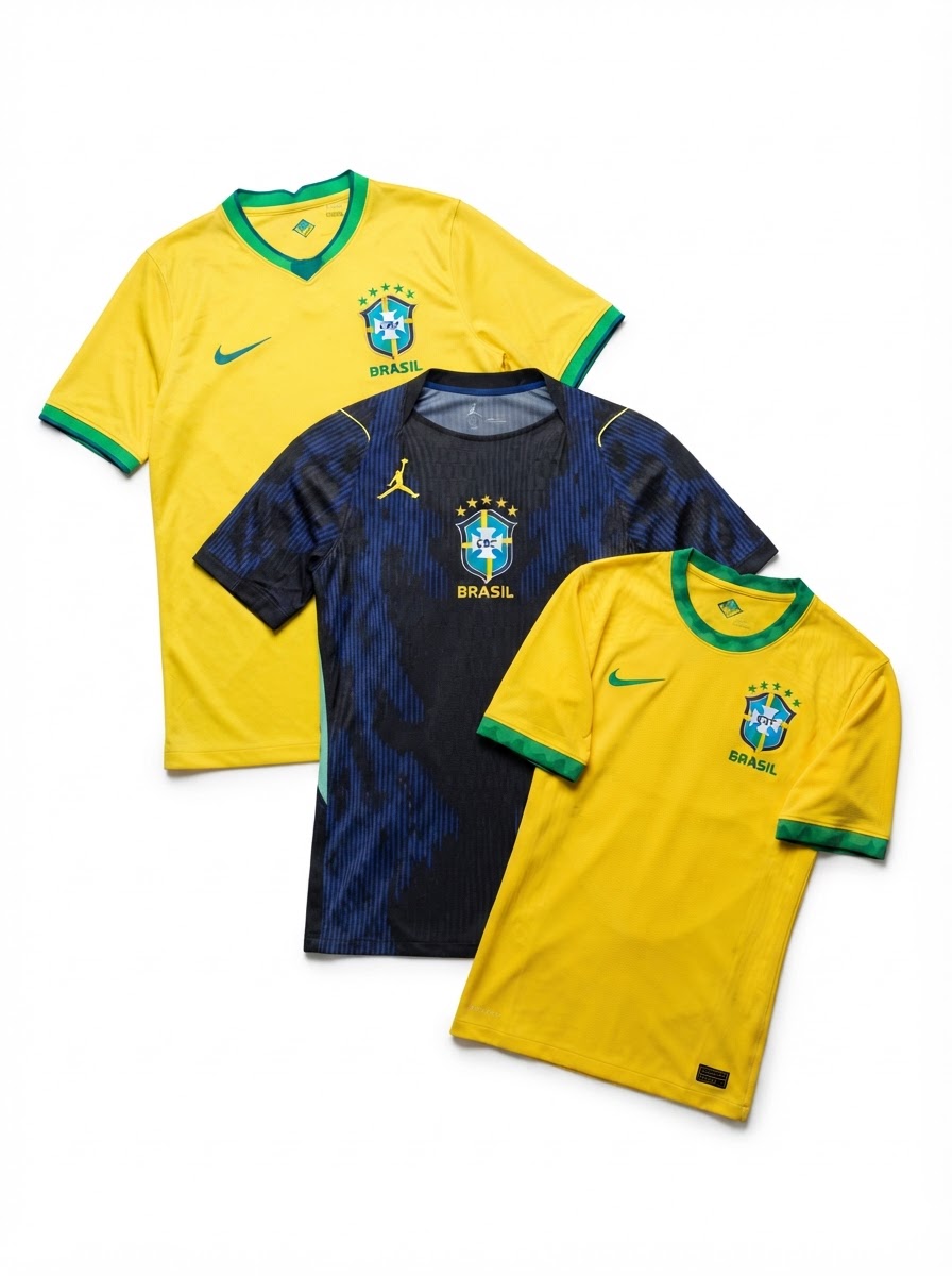Combo 3 Jerseys do Brazil - Brasil - Fan Version